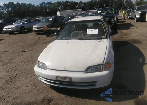 1992 Honda Civic Dx from USA, damaged, VIN 1HGEG8643NL050053